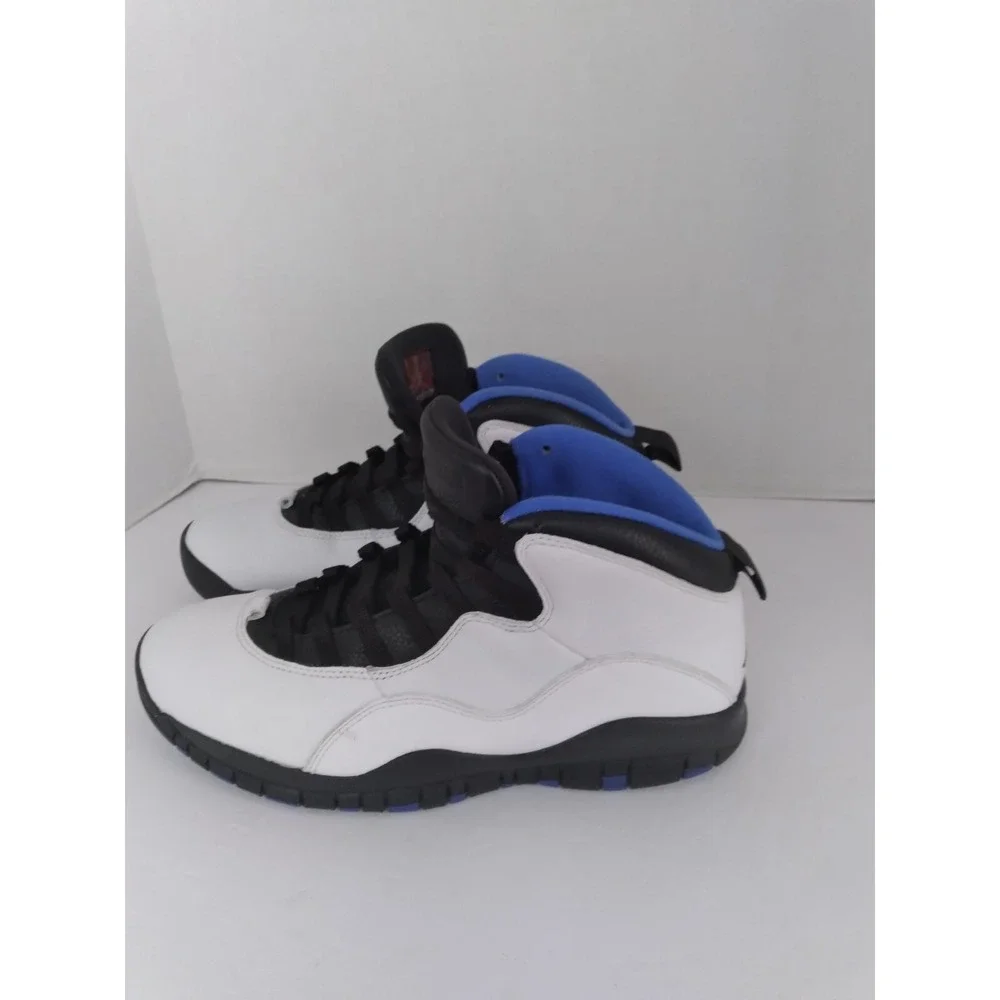 Air Jordan 10 Retro Orlando White Black Royal Blu 310805-108 Men Basketball Shoe